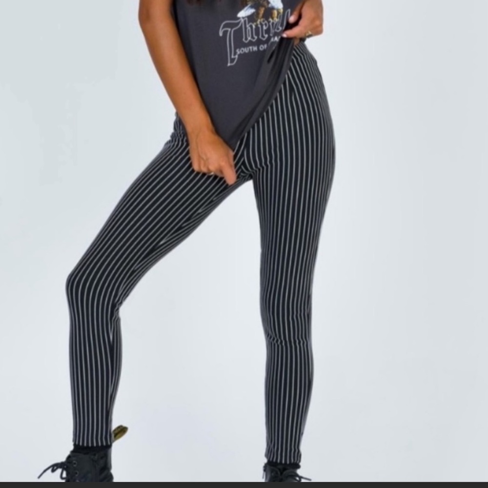NWT Princess Polly Moss pinstripe striped cigarette pant leggings